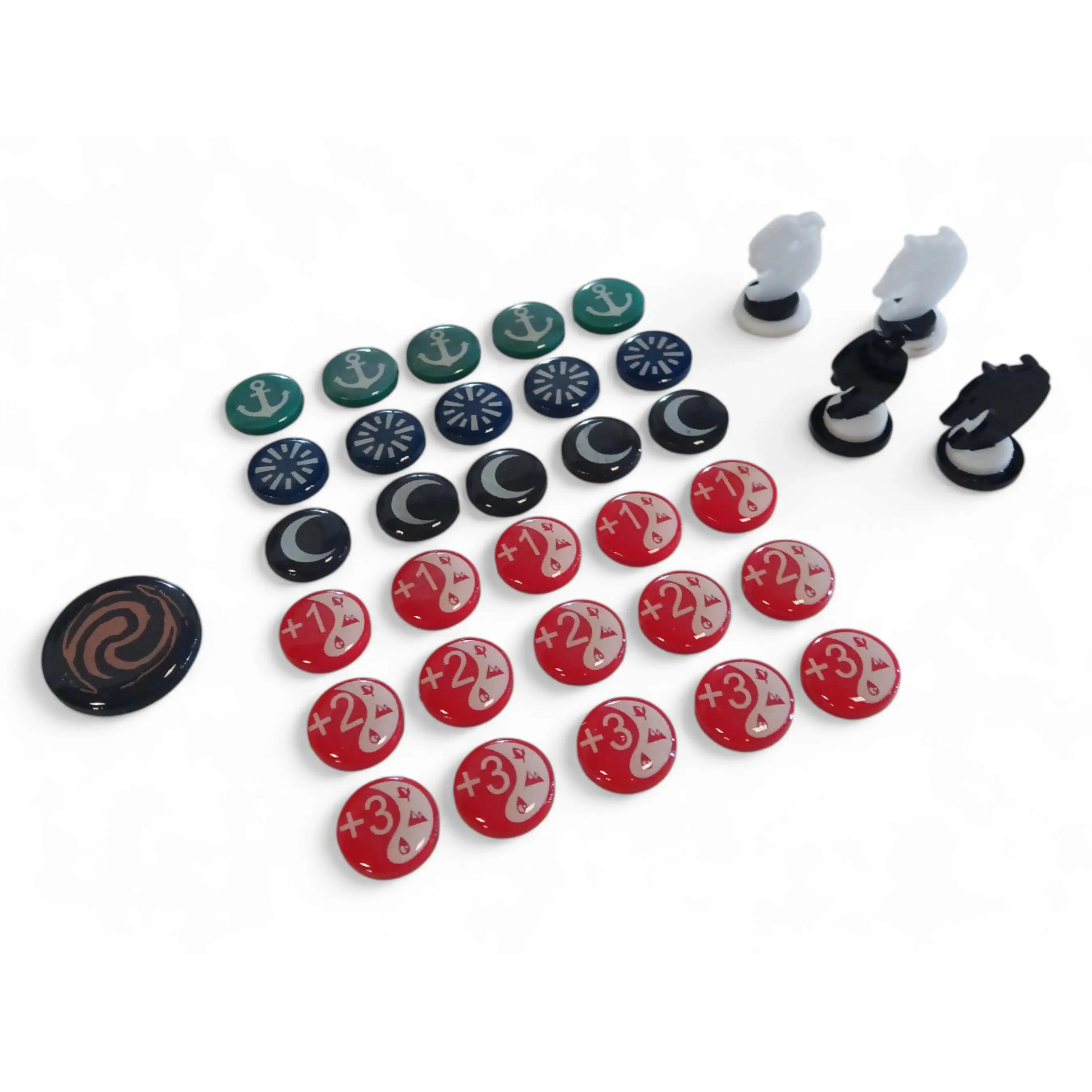 Juego de Tokens compatibles con Altered TCG. Incluye personajes, compañero, tokens de anclaje, fugacidad, sueño y potenciadores +1 +2 +3 - SimArt Spain