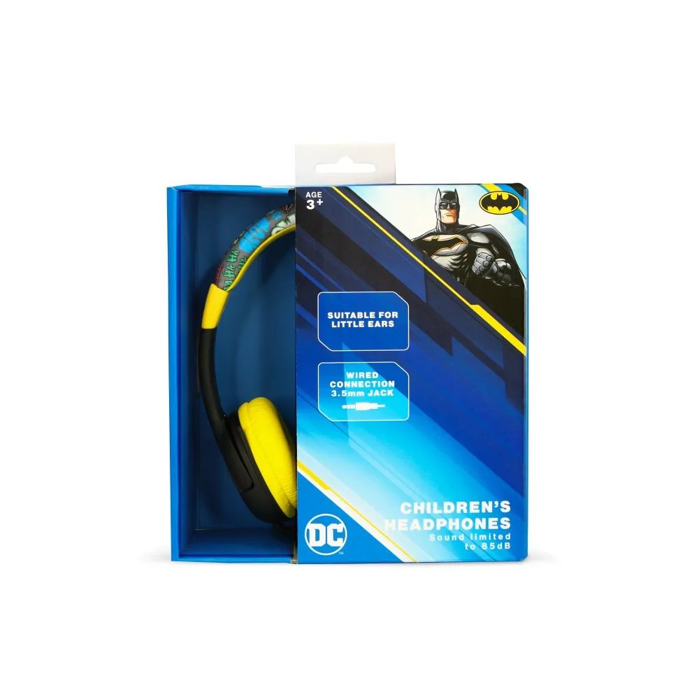 AURICULARES INFANTILES CON CABLE BATMAN LIMITADOS EN VOLUMEN MARCA OTL LICENCIA OFICIAL DC COMICS OTL Technologies