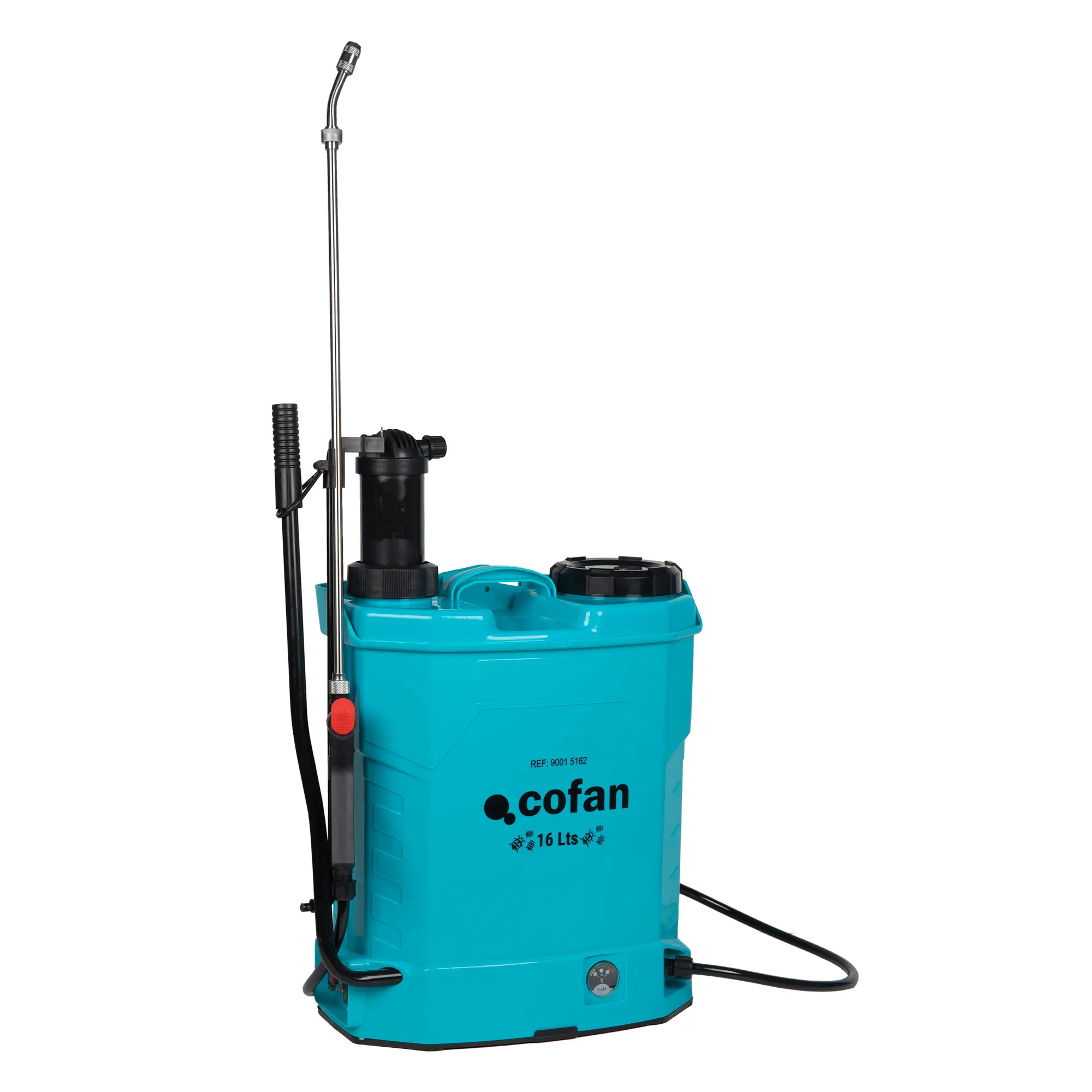 Pulverizador Eléctrico de Espalda Cofan | Capacidad 16 Litros | Batería de Litio 12 V 8Ah | Doble Uso Manual y Automático