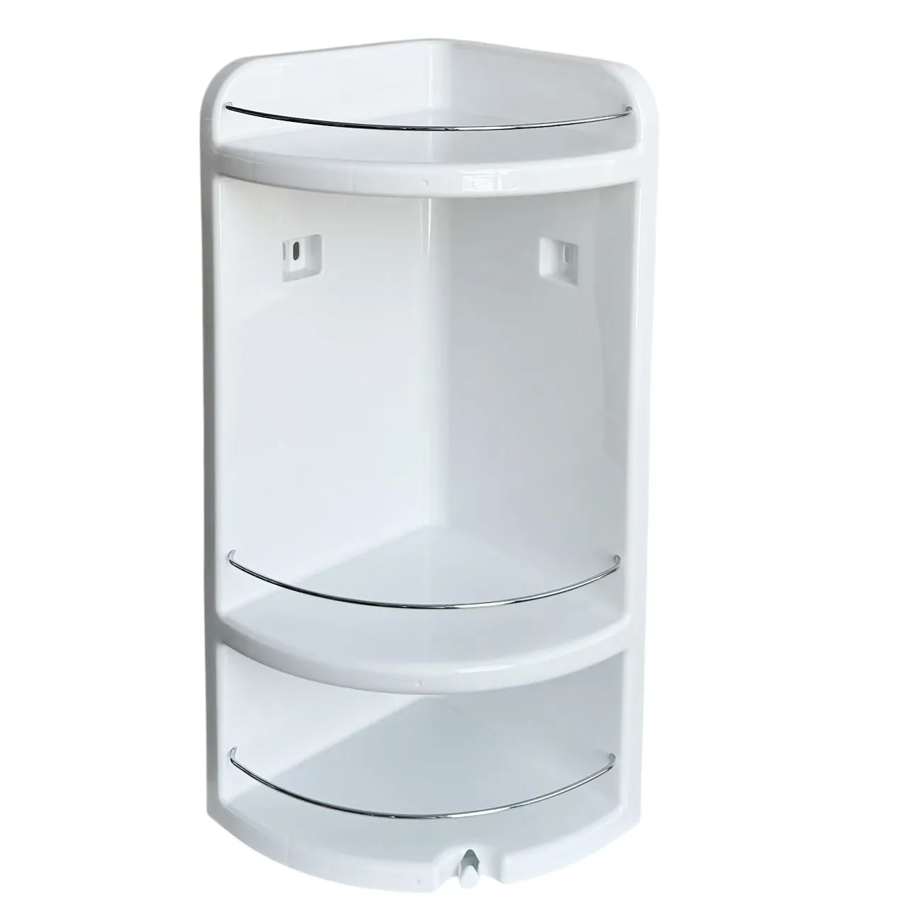 Estanteria Rinconera de Plástico ABS de baño Blanco Toyma