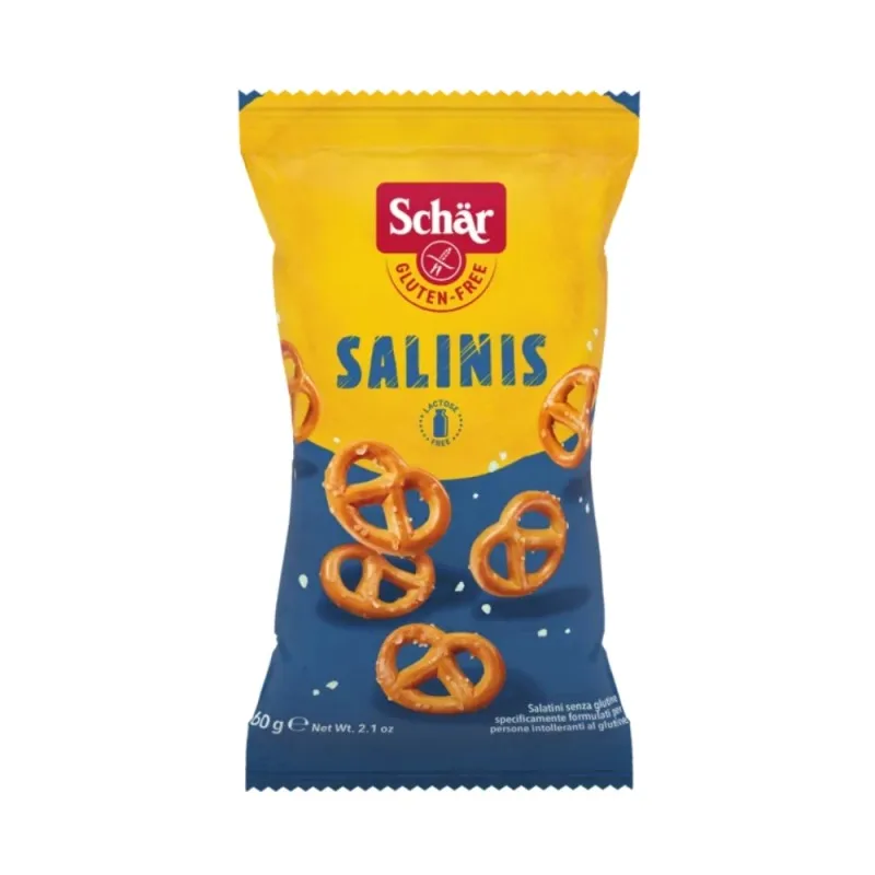 Gluten-free salinis pack of 6 units 60 grams suitable for vegetarians and schär vegans