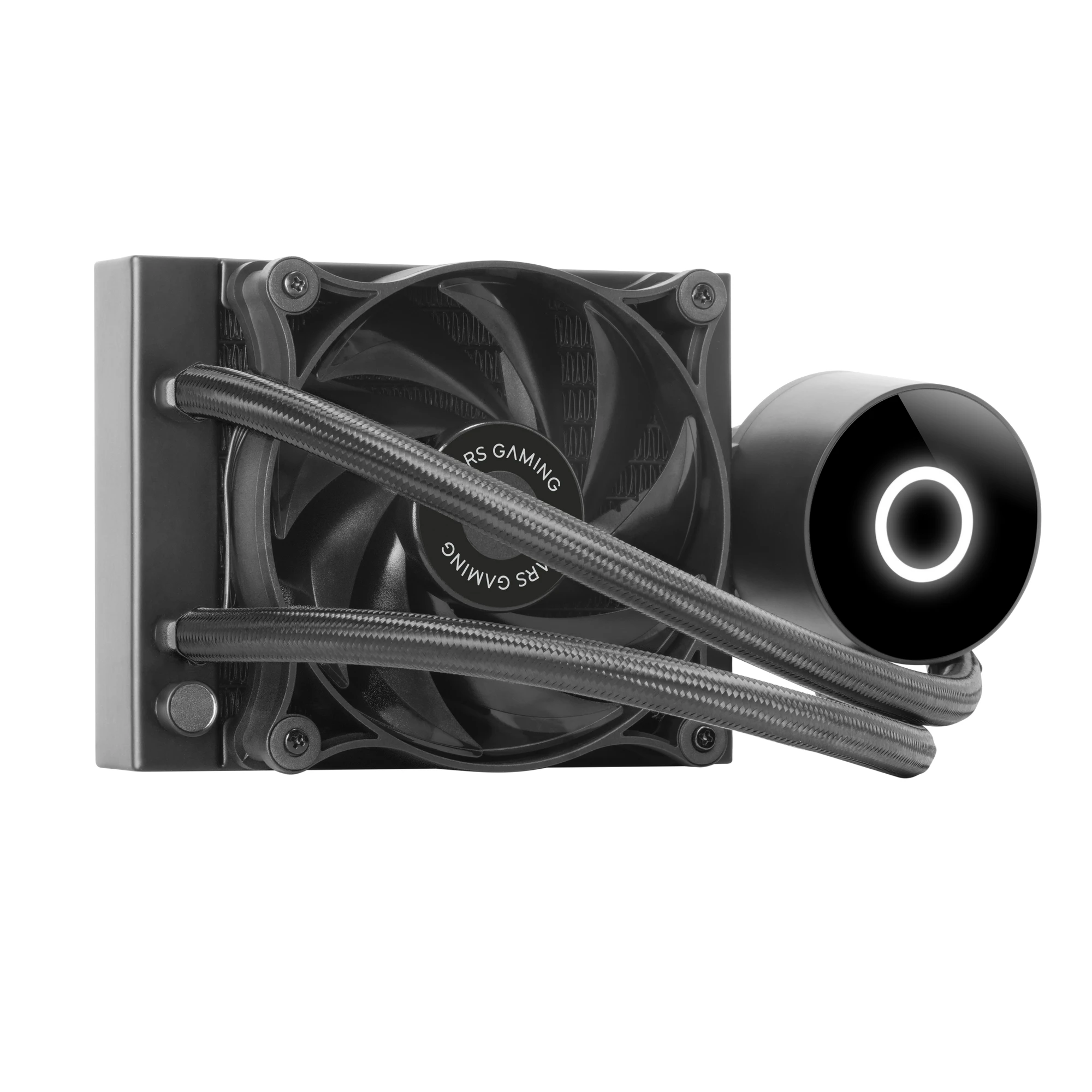 Mars Gaming ML-PRO120, Refrigeración Líquida CPU Profesional, TDP 220W, Ventilador FDB Ultra-silencioso, Bomba Opti-Chamber con Anillo de Iluminación Blanco, Multisocket Universal, Kit Refrigeración Negro