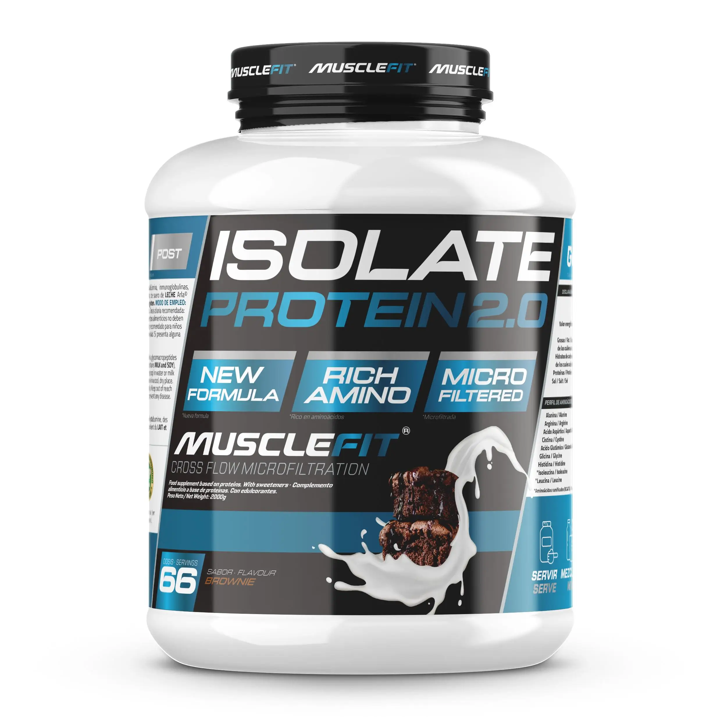 Isolate Protein CFM 2000g - MuscleFit | Proteína Isolada para Creación de Músculo