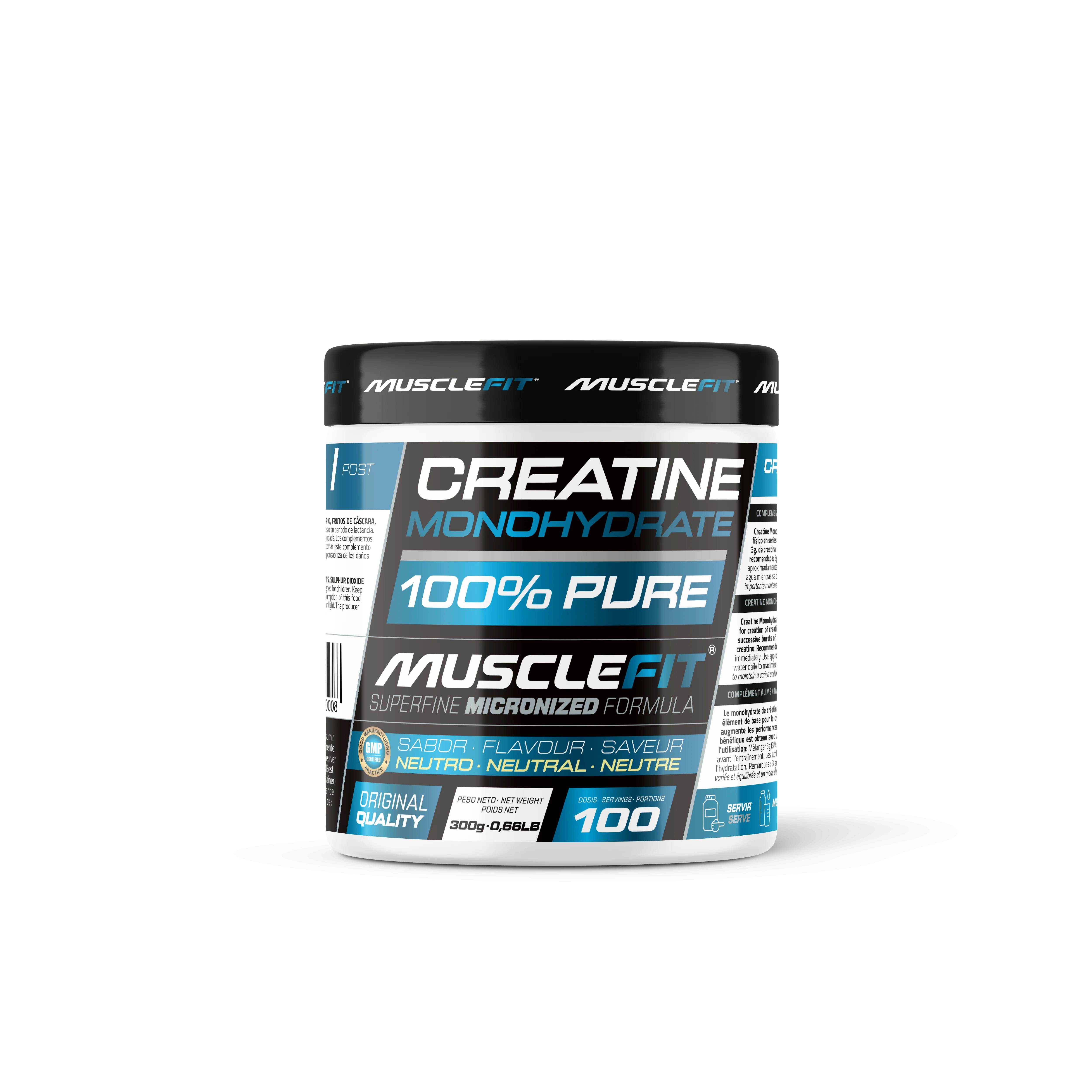 Creatina Monohidrato Micronizada 300g - MuscleFit│MuscleVip