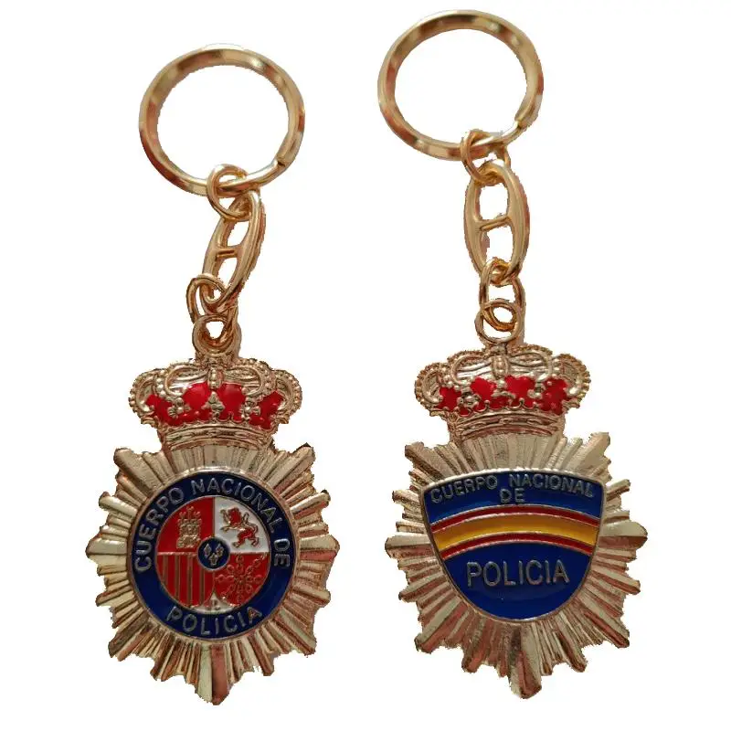 National Police Arm Shield Keychain: Force Identification & Police Support on a premium Quality Keychain