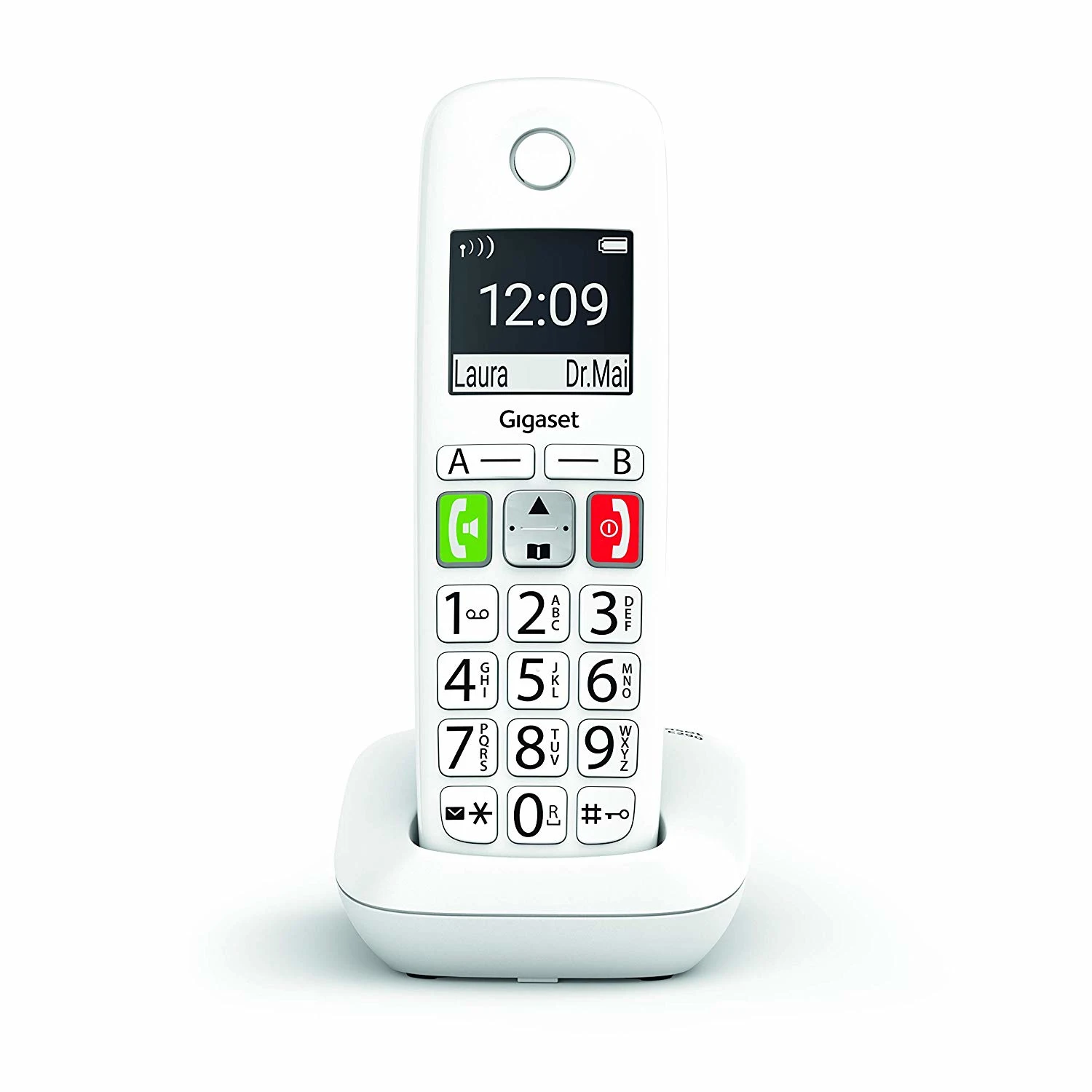 Gigaset E290-DECT/analog white caller ID
