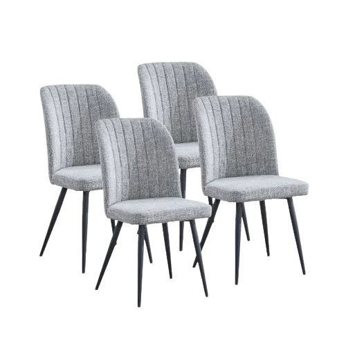 Juego de 4 sillas modelo Rory. Disponible en varios colores