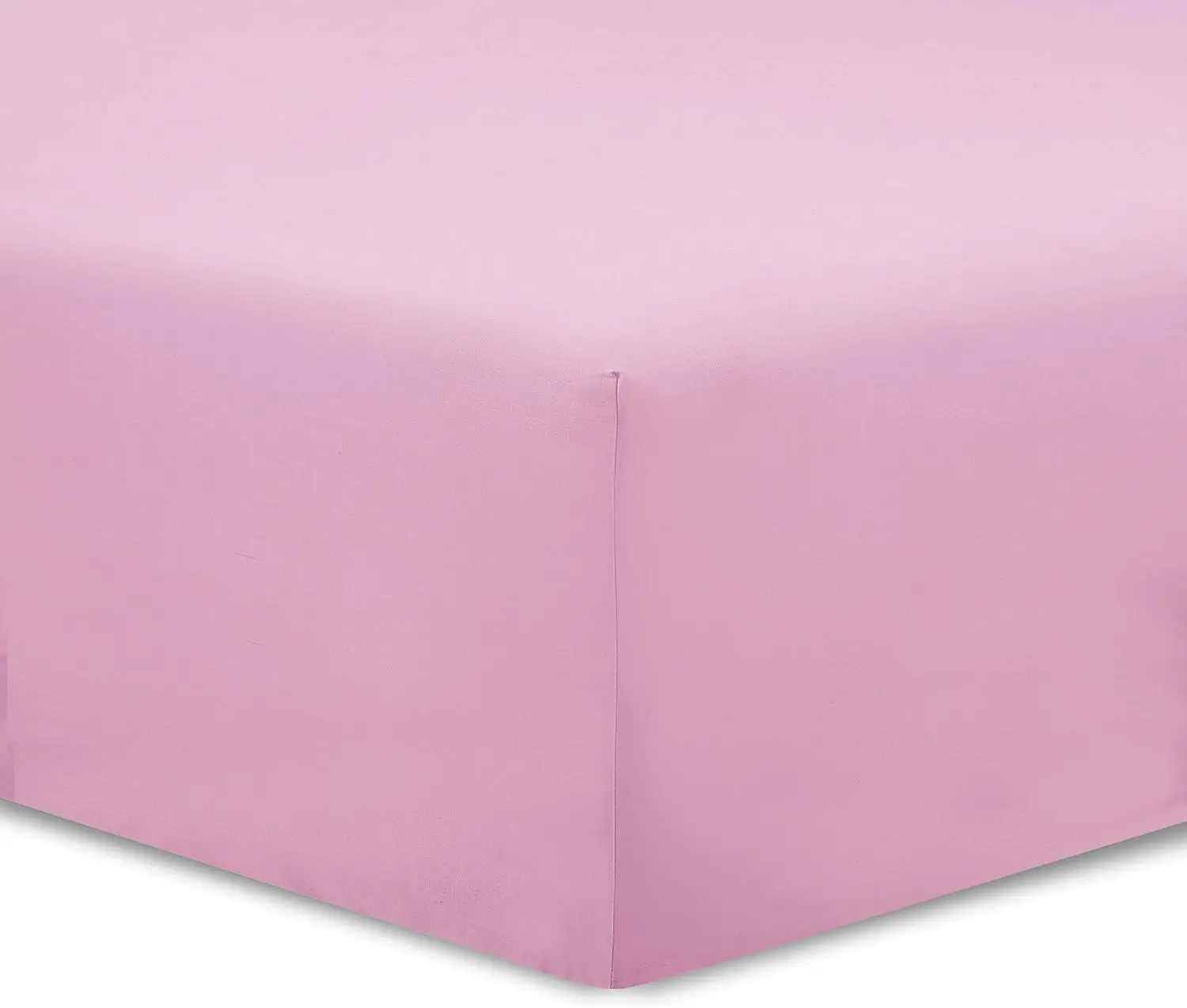 HMS top quality low bed sheets or pillowcase Sulzer | Pink | 50/50 cotton-polyester | Mattresses high 30 Cm, length 200 Cm