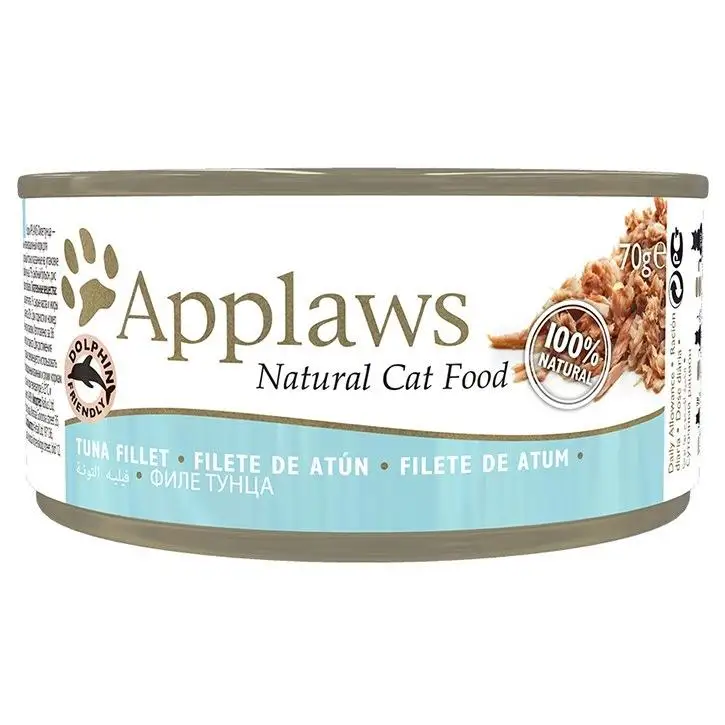 Applaws Lata Gatos Adultos Filete de Atún  Comida húmeda en lata para gatosadultos de Applaws
