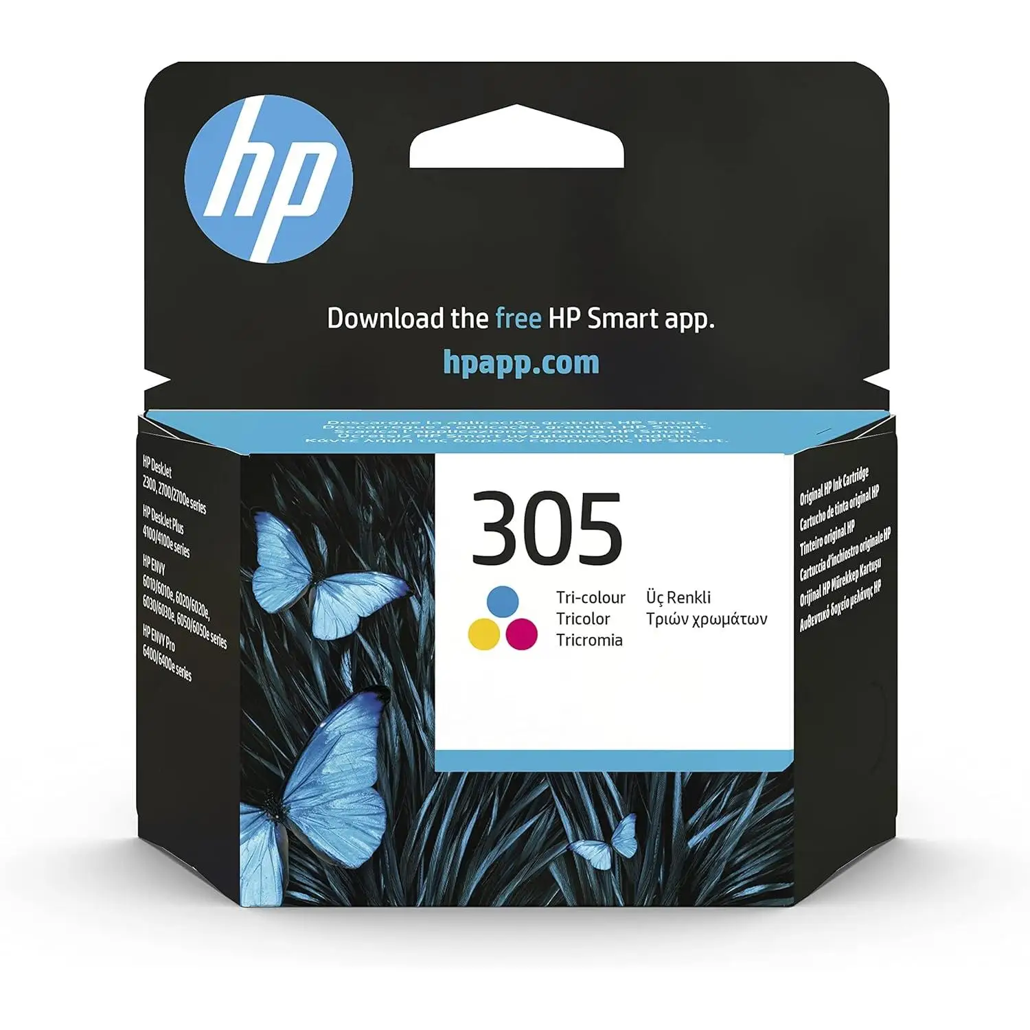hp 305 3ym60ae cartucho de tinta original tricolor compatible con impresoras de inyeccion de tinta hp deskjet 2822 2810 2820 2710 2720 2721 hp deskjet plus 4110 4120 4130 hp envy 6020 6030
