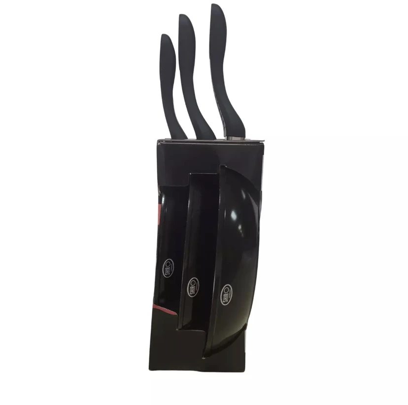 Set of 3 Non-Stick Pans 20/24/28cm with Stone Coating, suitable for all cooking types including gas, electric, and induction, featuring durable and easy maintenance design available in Red, Black, and Orange.