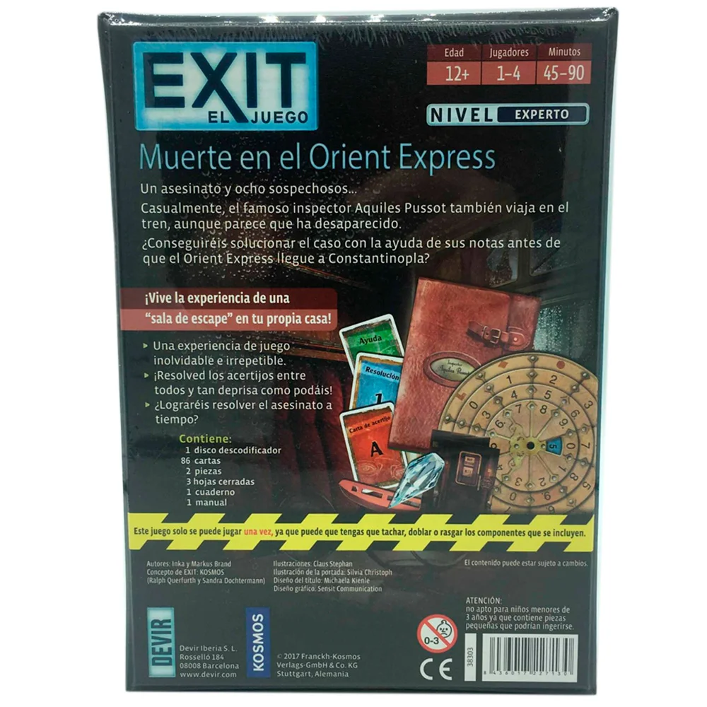 Exit death in the Orient Express the card game-brand new-Devir-cards- (Exit Volume 8)
