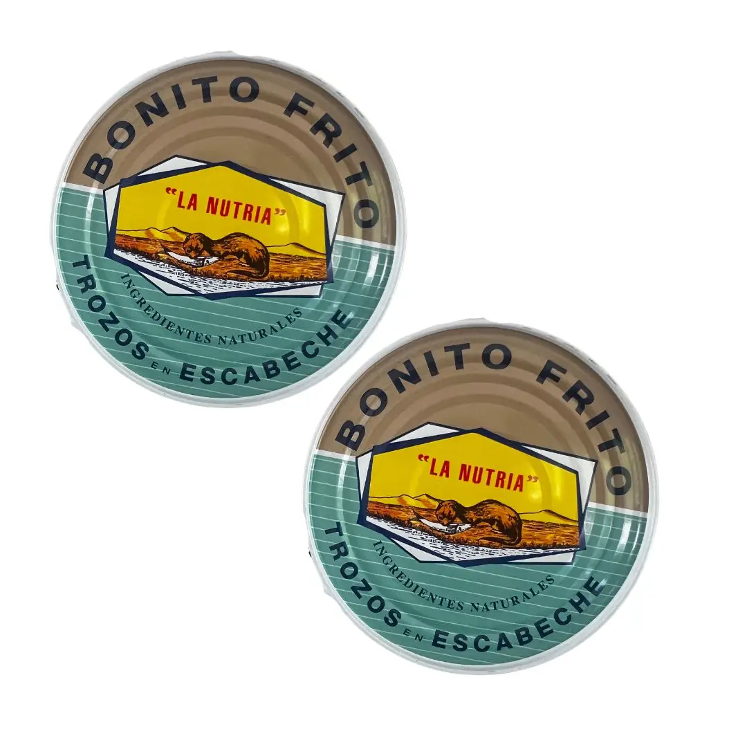 La Nutria Pack 2 Latas Bonito Frito en Trozos en Escabeche | Ingredientes Naturales