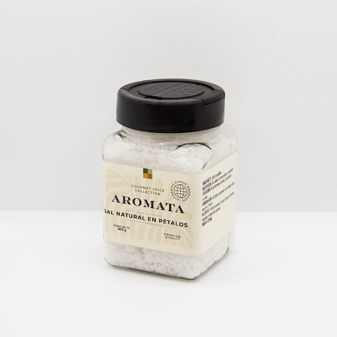 Aromata Sal Natural en Pétalos Condimentos para Carnes Asadas
