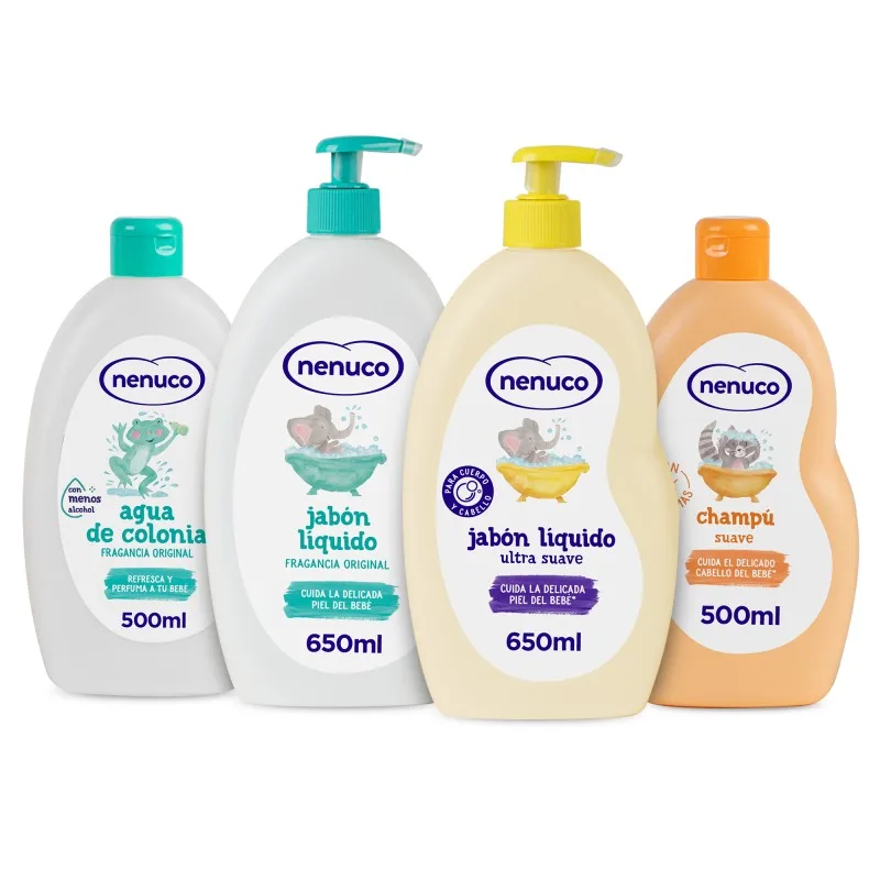 Pack Nenuco full care: Cologne, liquid soap, Ultra mild liquid soap and mild shampoo