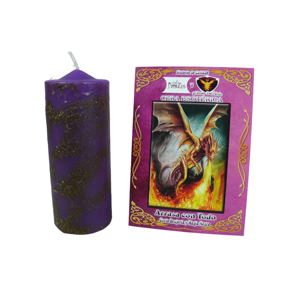 DoraZen Ritual del Velón Herboreo Arrasa con Todo - Ritual místico de limpieza y contra hechizos