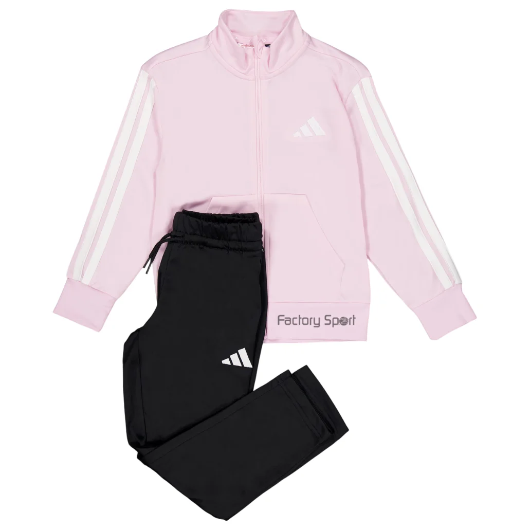 Adidas lk 3s tr ts 205 pink/black acetate tracksuit for girls #1