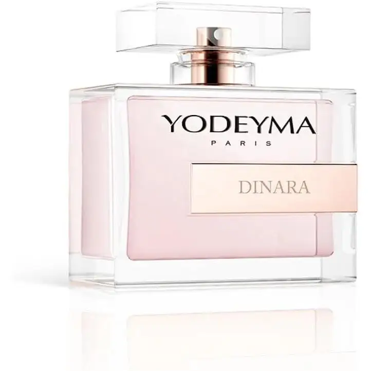 Perfume Mujer Dinara de Yodeyma. Eau de Parfum Dinara de Yodeyma. Perfume femenino que huele a polvos perfumados, talco, terciopelo y rosa. Es carismático y redefine la idea de femineidad en un
