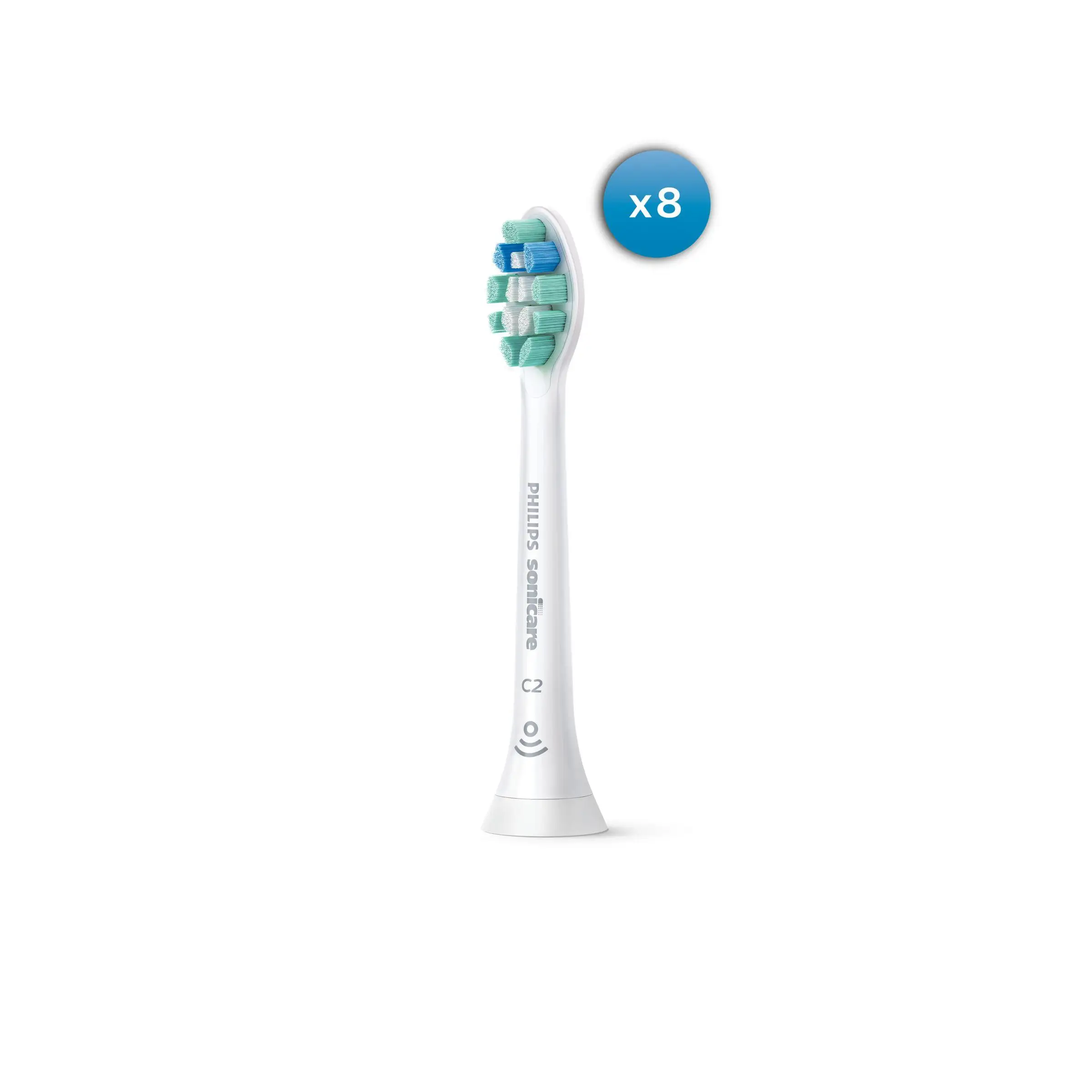 Philips Sonicare HX9028/10-plate brush head set Optimal plate Defense C2 with BrushSync (X8)