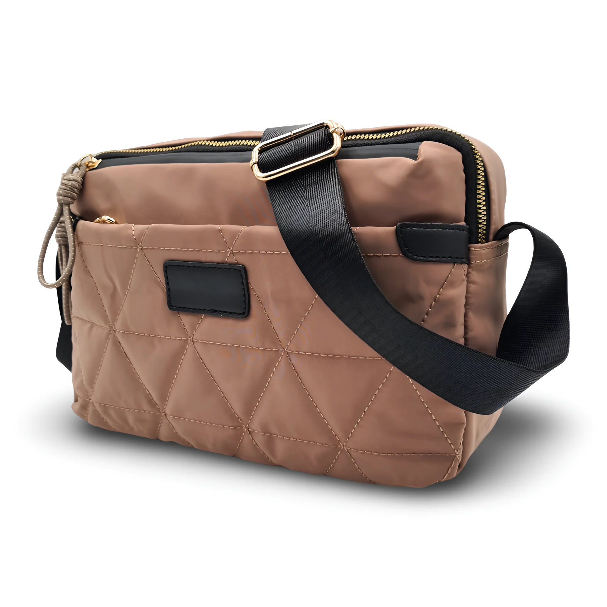 Bolso de nailon acolchado – Asa de bandolera regulable – Bolso deportivo – Bolso impermeable –