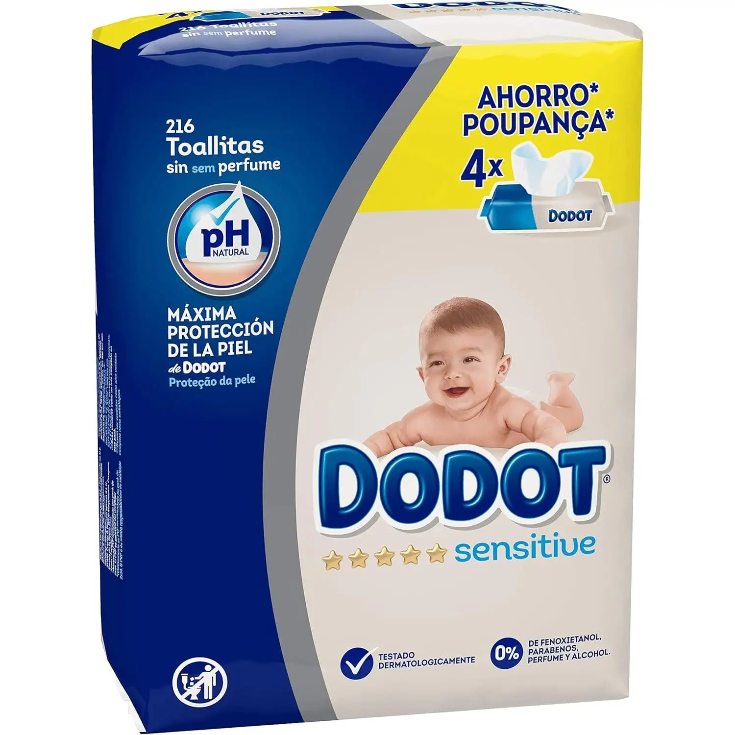 DODOT SENSITIVE baby PACK 12 packs of 54 PCs (648 wipes)