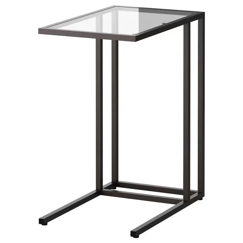 DECODEKO-Mesa Auxiliar Lateral para Sofá Cama Ordenador sin Ruedas Escritorio Pequeño