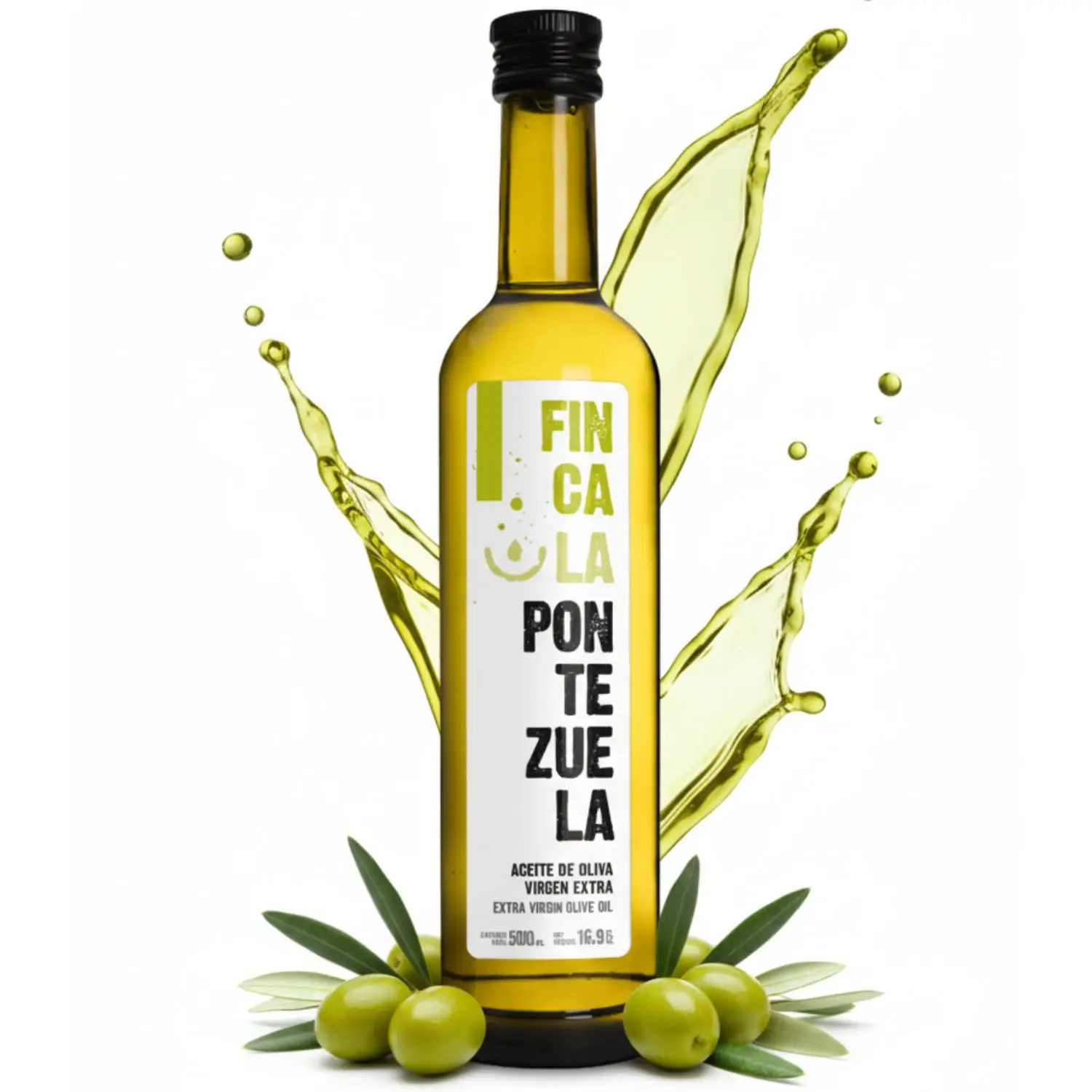 Finca La Pontezuela Aceite de Oliva Virgen Extra Picual 500ml | Mejor AOVE Español para Uso Diario | Extracción en Frio y Calidad Superior