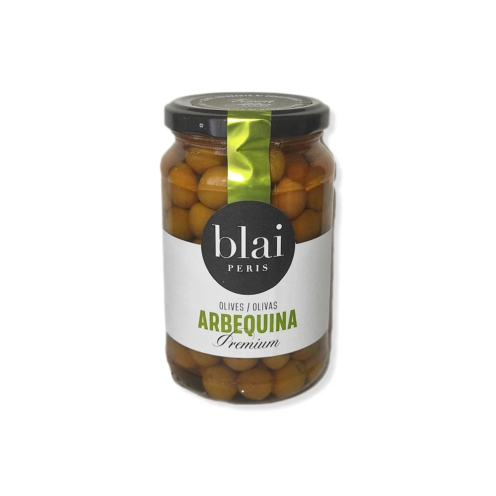 Arbequina olives Premium Blai Peris 180g glass