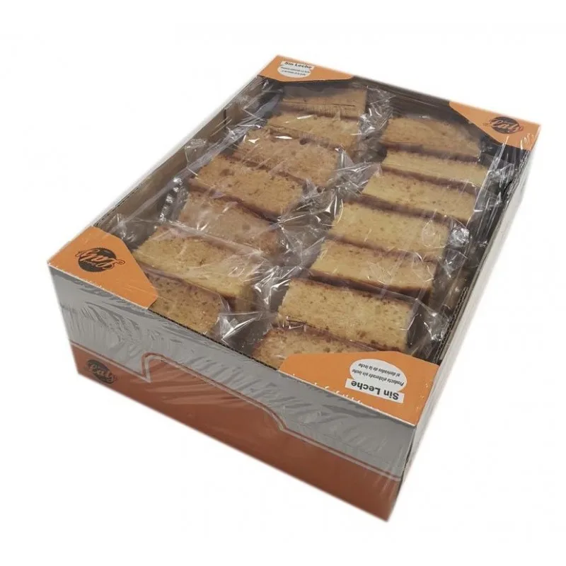 Bizcocho Naranja Artesano Sin Azucar - Sin Lactosa Laly - Caja 2 Kilos - 30 Unidades - Sin Leche