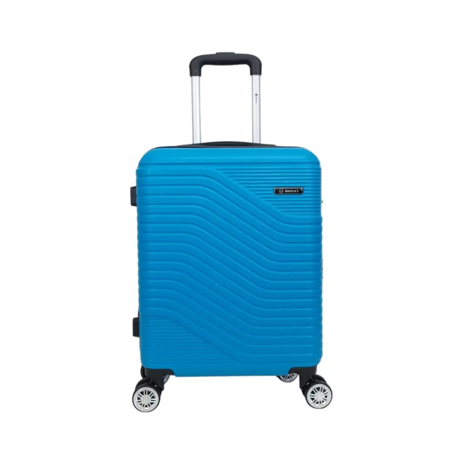 Maleta de viaje barata de cabina Benzi BZ5747 Color Azul de 55 x 39 x 20 cm. muy ligera 2.3 kg. 4 ruedas dobles giratorias 360º. Cerradura de combinación. Excelente relación calidad-precio. (COLOR