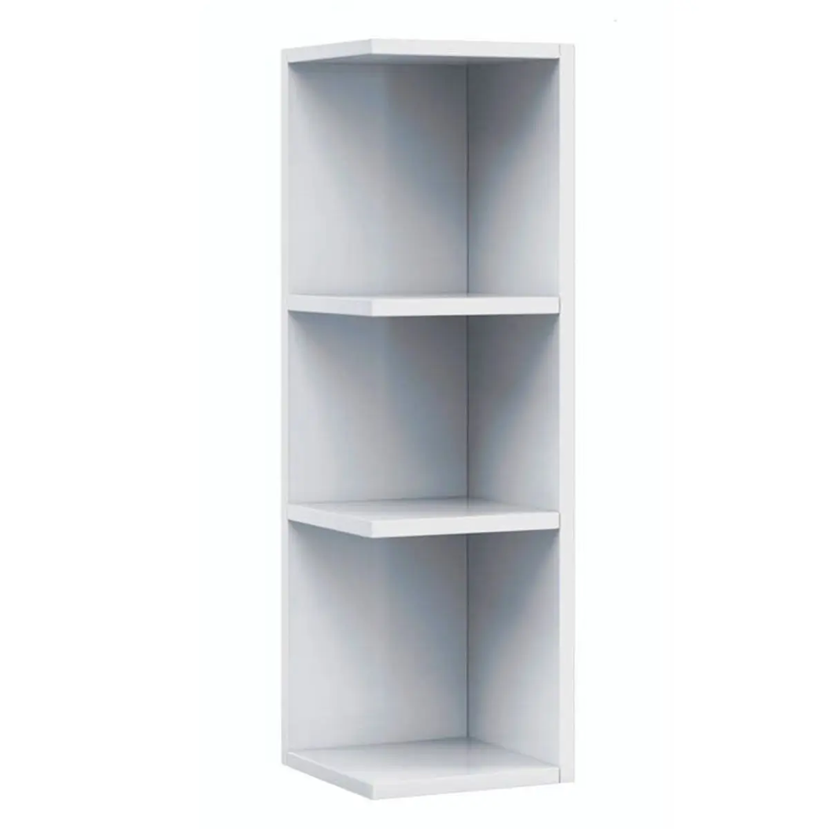Estantería de baño rinconera Noa 3 estantes blanco 65x20x21 cm