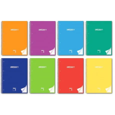 Block A/4 80H 5X5 MICRO UNIVERSITY 90GR PACSA COLOR to choose