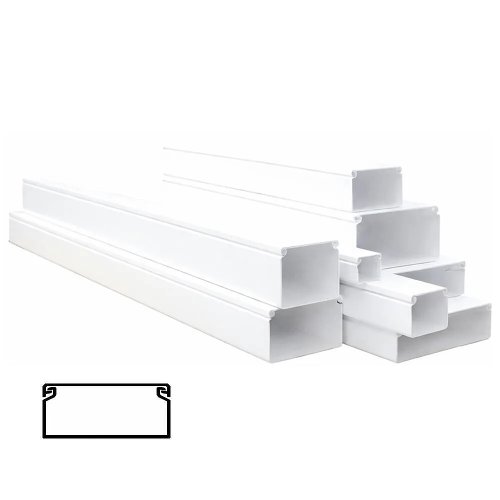 Canaleta 100x40 mm Brico Eléctrico - 2 m para Organización de Cableado en Instalaciones Eléctricas