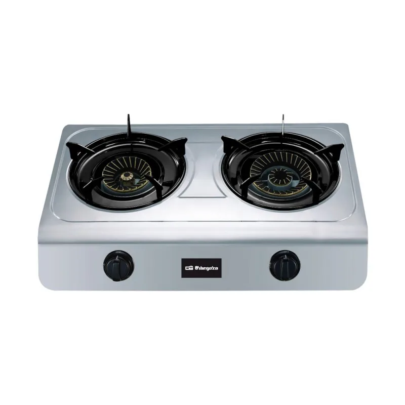 Gas stove ORBEGOZO FO2700 2 fires Inox