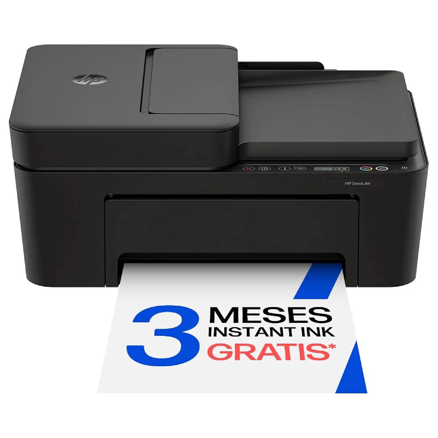 HP DeskJet 4320 - Impresora Multifunción | Incluye 2 Cartuchos de Tinta (Color y Negro) | 3 Meses Instak Ink | Compatible con Apple AirPrint | Imprime, Escanea y Copia | Pantalla LCD | Alimentador, Versión del anuncio