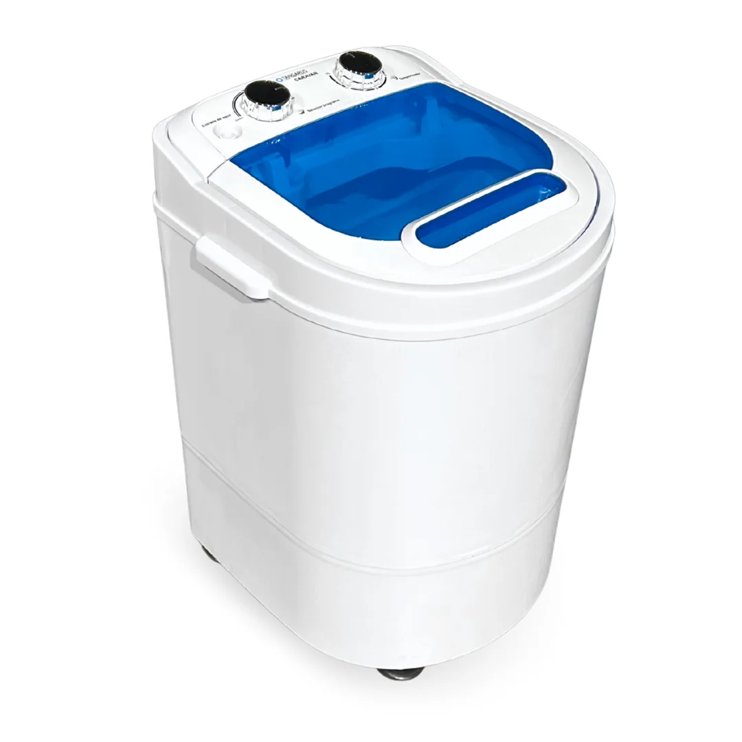 Tangarus Lavadora Mini Centrifugadora portátil Caravan 3kg  Ideal para Camping y Caravanas  Clase A