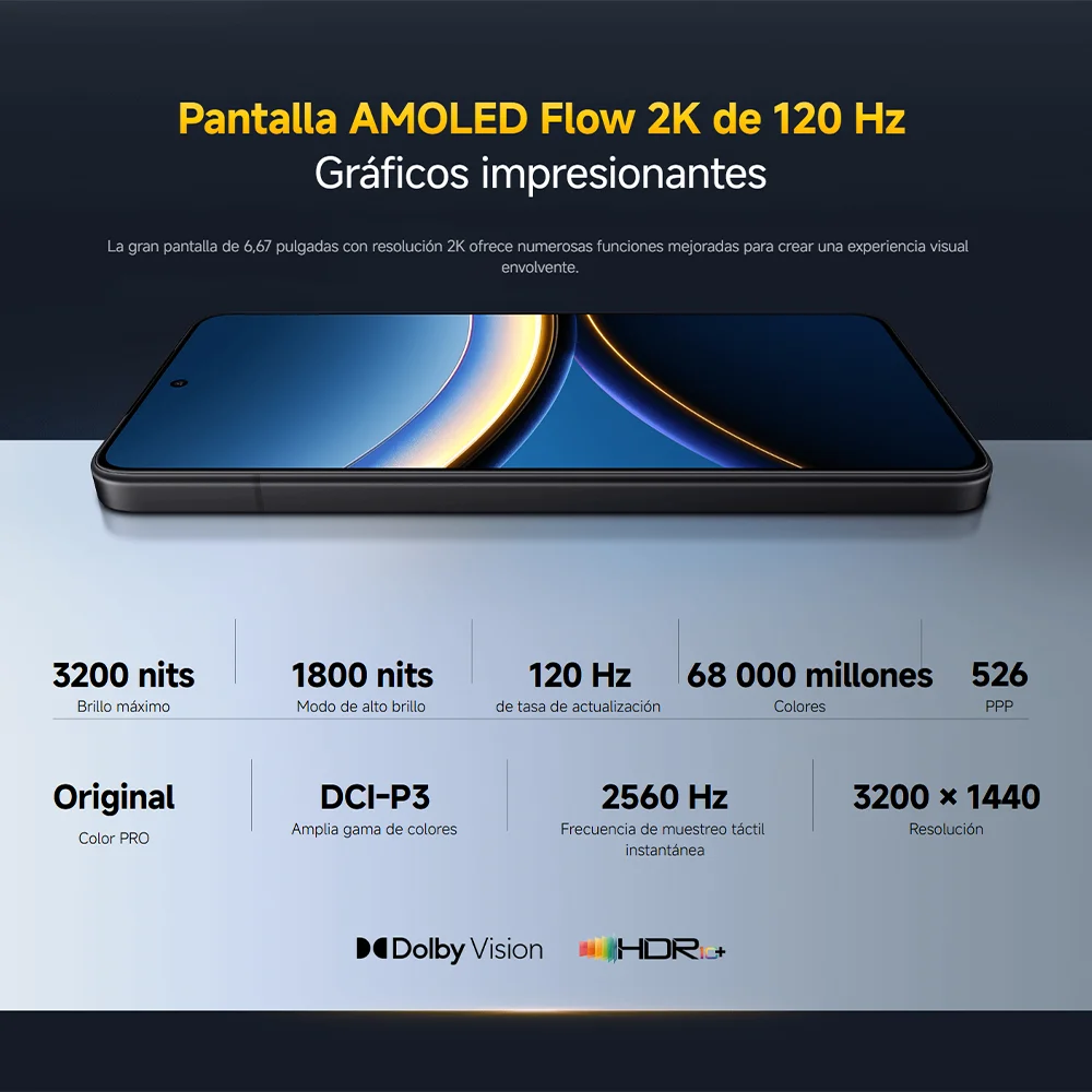 Xiaomi POCO F7 Pro 5G Smartphone with Snapdragon® 8 Gen 3, 12GB+256GB/12GB+512GB, 6.67" AMOLED Flow 2K Display 120Hz, Dual 50MP Camera with OIS, IP68, 6000mAh Battery, Xiaomi HyperOS 2 - Ultra Fast Performance and Long Battery Life. #7