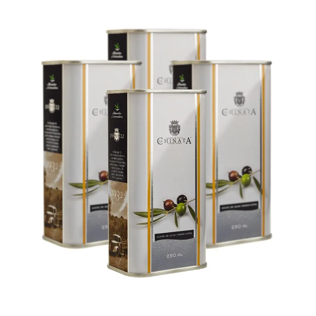 La Chinata Aceite de Oliva Virgen Extra Lata 250ml (Pack de 4)