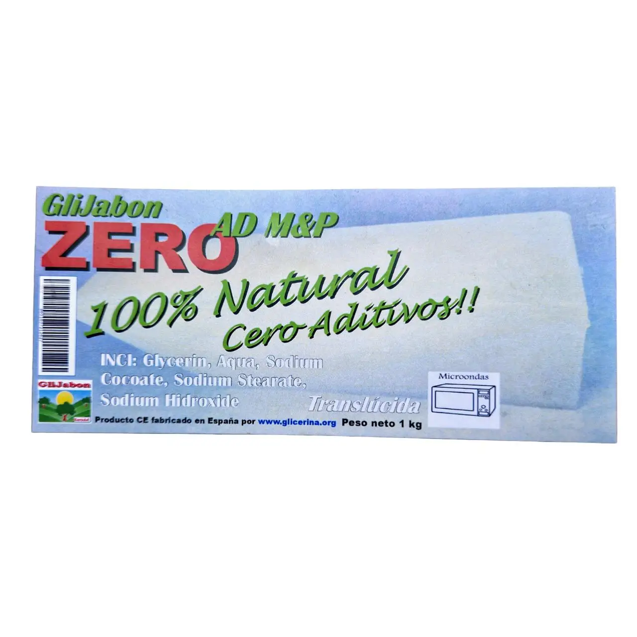 Glycerin base soap translucent Natural 100% Zero additives 1kg / 4kg / 8kg