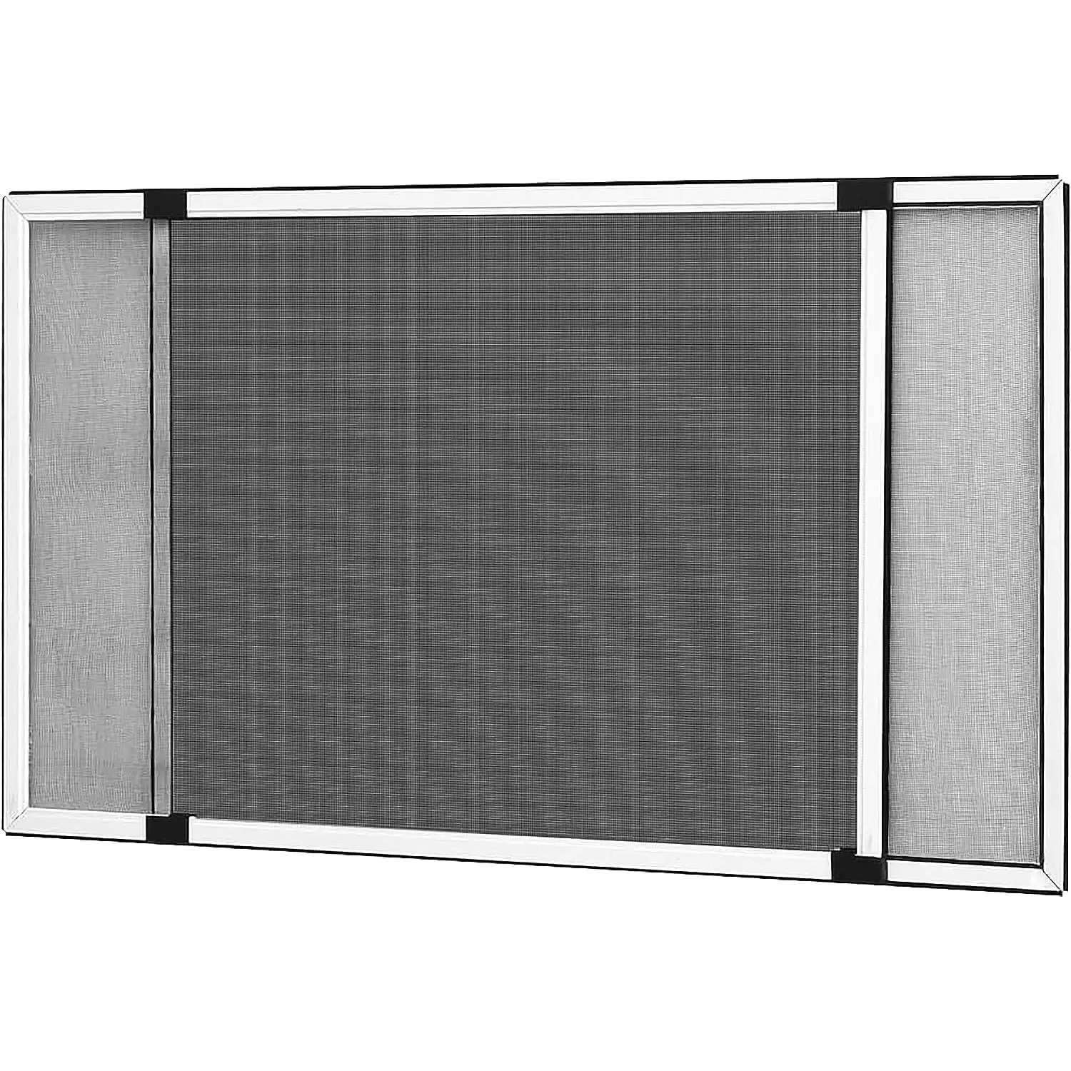 KMTSTYLE Mosquitera extensible de aluminio blanco, Mosquitera fija extensible color blanco adaptable a ventanas, anti-insectos (mosquitos o moscas) (70x100-192)(50x70-132)(40x50-92)