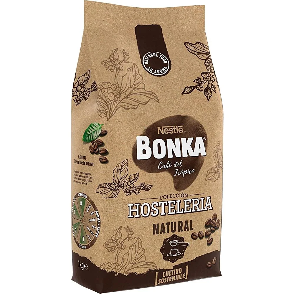 Bonka natural coffee beans 4 packages x 1kg