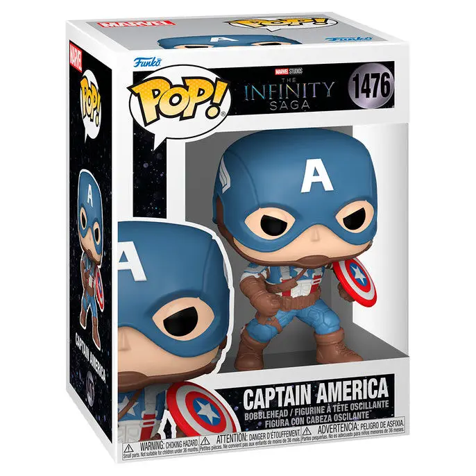 Figura Pop Marvel Infinity Saga Capitan America-Figura de Vinilo Coleccionable - Idea de Regalo- Mercancia Oficial - Juguetes para Niños y Adultos - Movies Fans - Muñeco para Coleccionistas y Exposición
