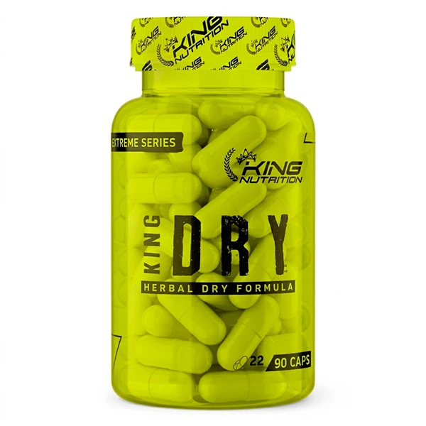 King Nutrition King DRY 1000mg - 90 Cápsulas | Quema de Grasas y Energía Extra para el Entrenamiento | Alta Potencia L-Carnitina Tartrato | Suplemento Deportivo Premium