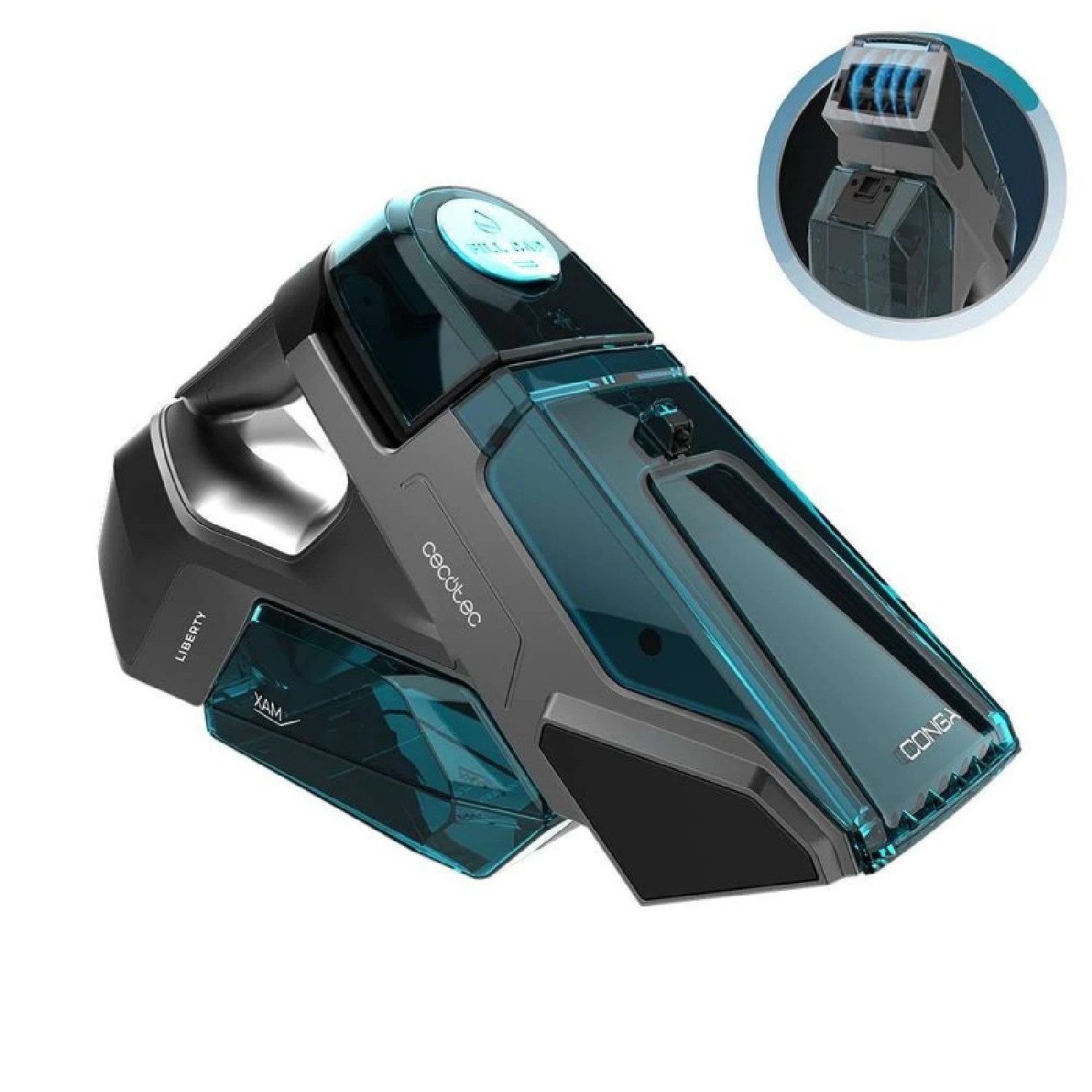 Cecotec Limpiador Aspirador de Tapicerias y Alfombras de Mano sin Cable Conga MotorHand Carpet&Spot Clean 2000. 90W