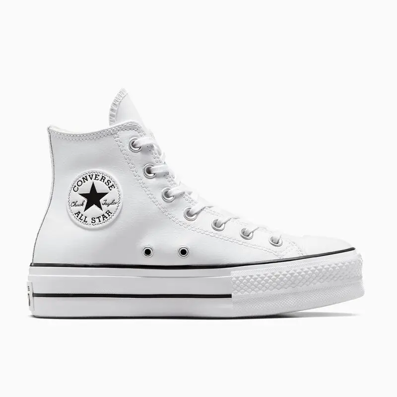 Zapatillas Converse Blancas Piel Chuck Taylor All Star Platform Leather