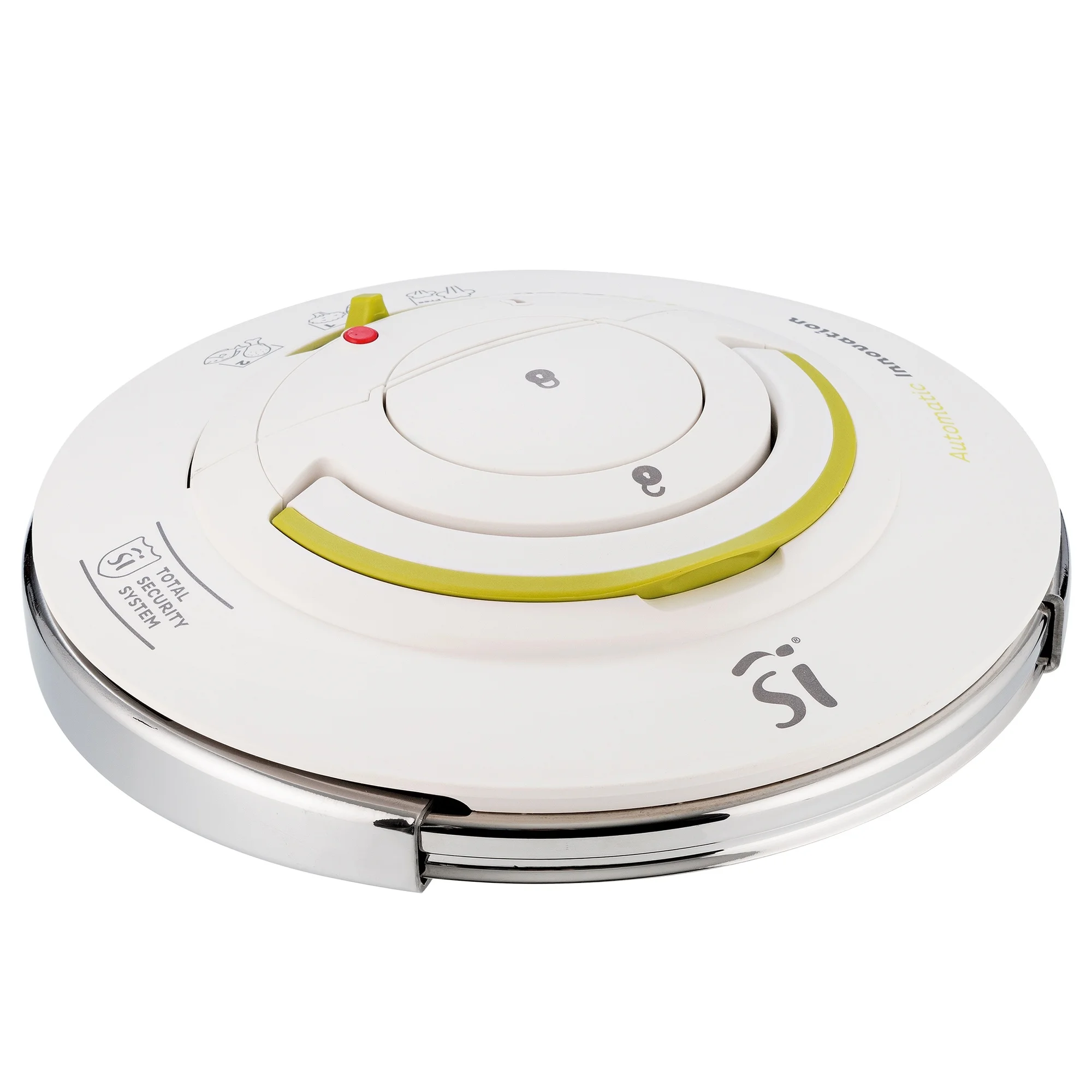 San Ignacio LIFECOOK 6.5L Stainless Steel Pressure Cooker, 22cm - Versatile cooking for frying, steaming, and pressure cooking with energy-saving features and a total security system for safe usage.