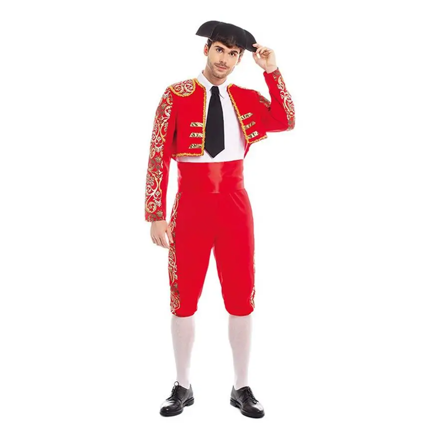 Parland men's Spanish red bullfighter costume