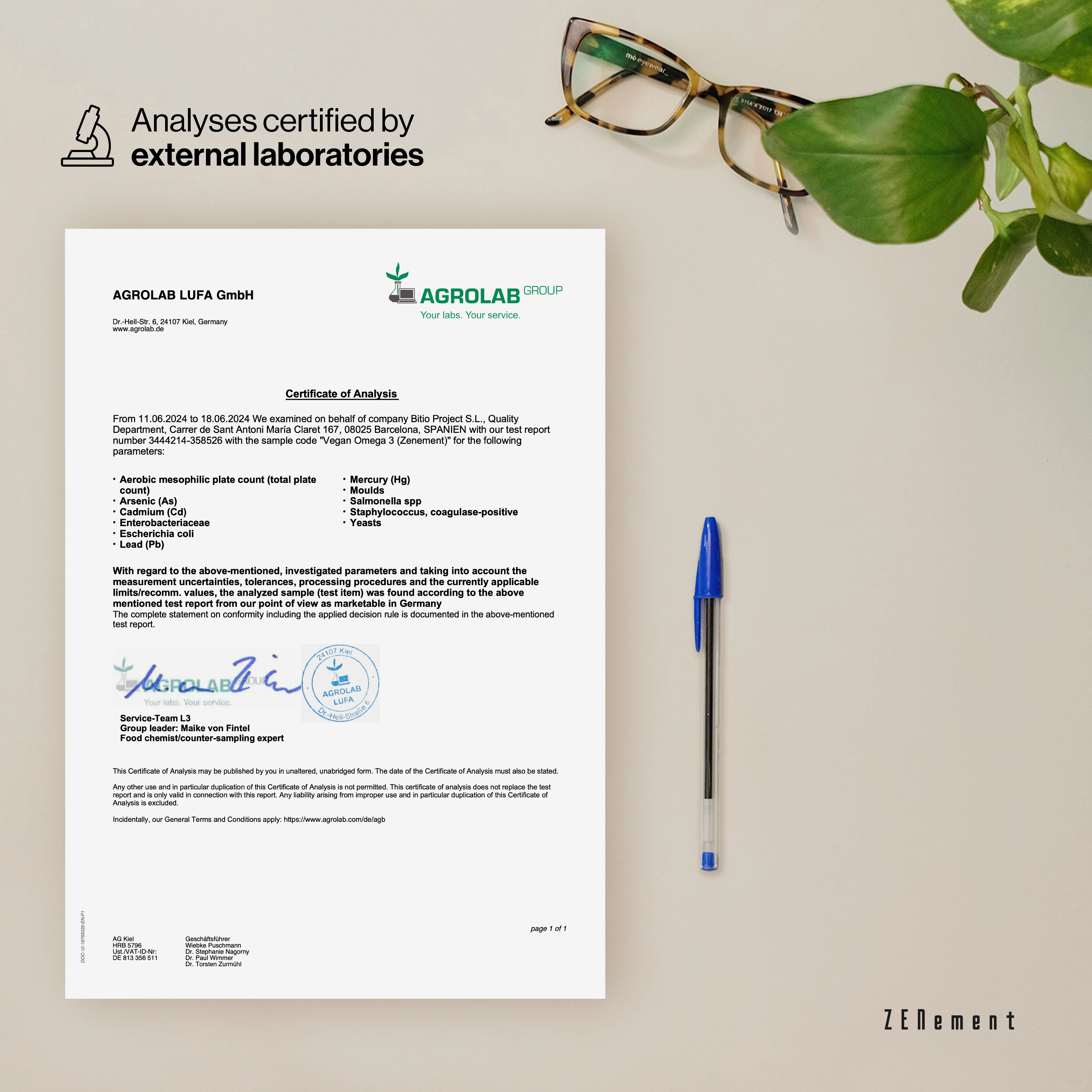 Omega-3 vegan dha 80% dha, in the form of triglycerides - 90 vegan soft capsules zenement #5