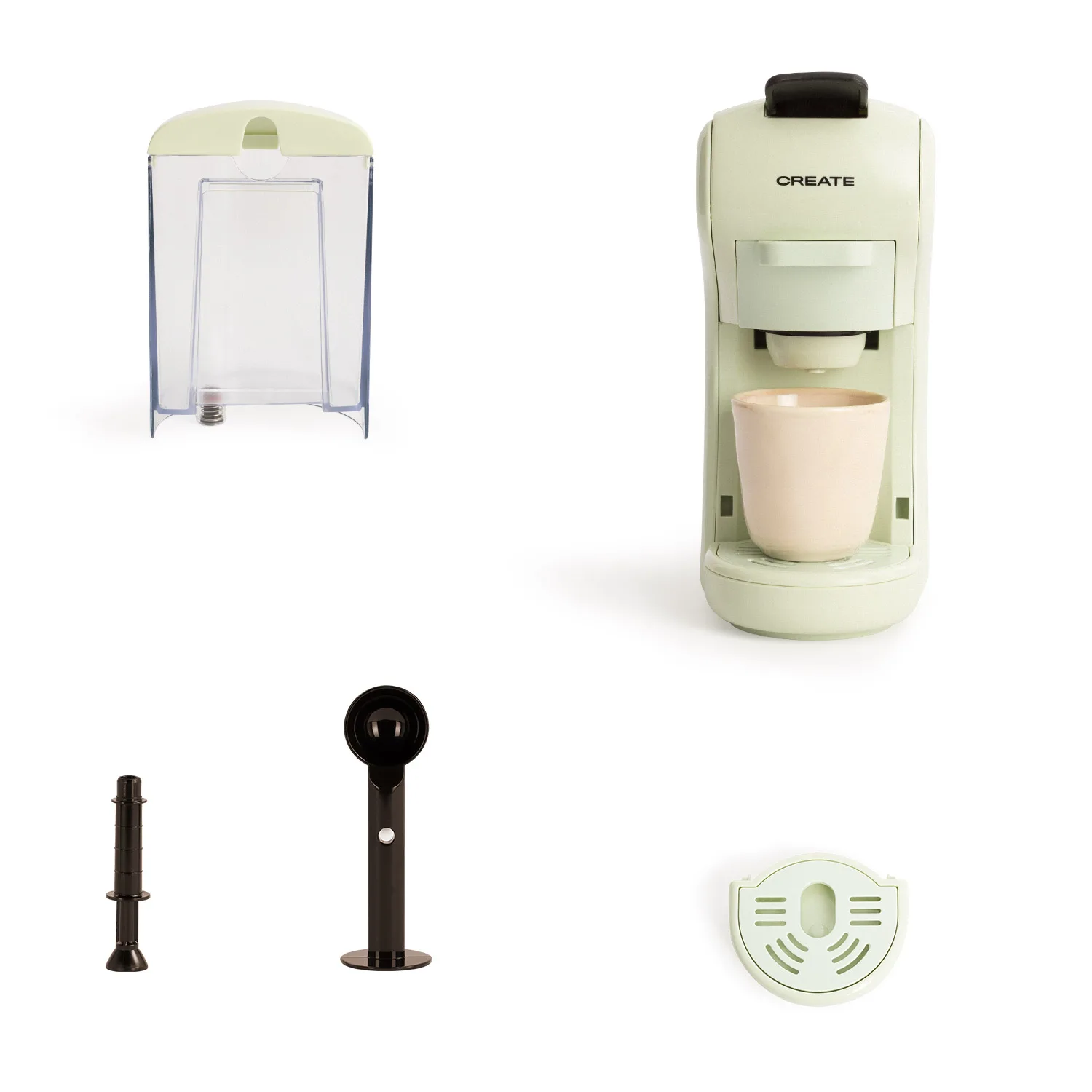 Create - express multicapsule and ground coffee maker dolce gusto or nespresso capsule adapter - potts