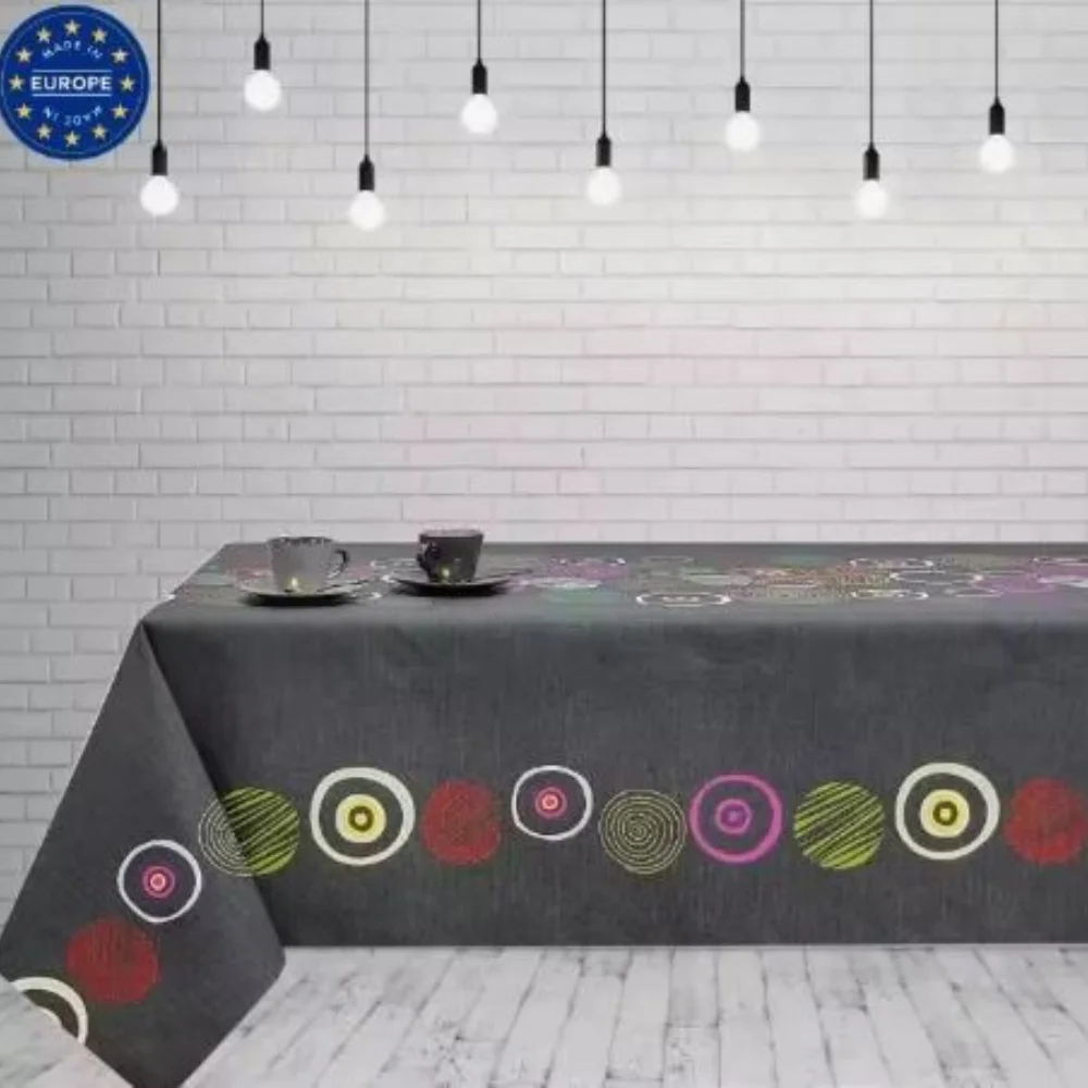 Mantel Resinado Estampado Dune Miranda Hulehule Tex - Protección Antimanchas